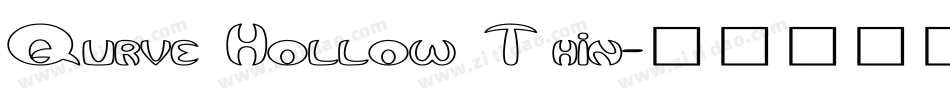 Qurve Hollow Thin字体转换